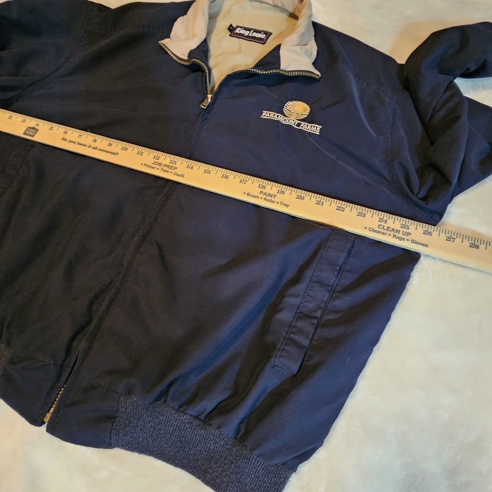 King Louie Paramount Farms Windbreaker Bomber Style UFCW Mens Jacket Size Large - Picture 6 of 9